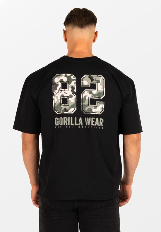 T-shirt surdimensionné Gorilla Wear Callaway - Zwart - XXXL