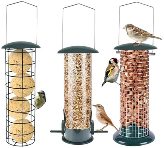 YUMILI Metalen Vogelvoeder In Bloemvorm – Handig En Decoratief Voor Kleine Tuinvogels