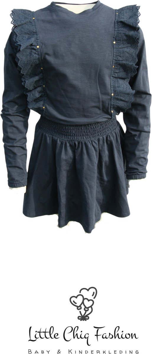 Funkle Girls Jurk donkerblauw