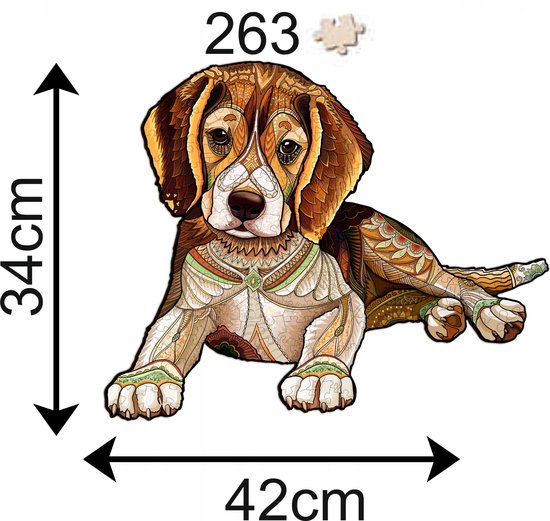 Houten puzzel voor volwassenen, slaperige kat, houten puzzel met onregelmatige unieke vorm, prachtige geschenkverpakking, verjaardagscadeau voor volwassenen en kinderen (L-34 x 21,5 cm, 235 stuks