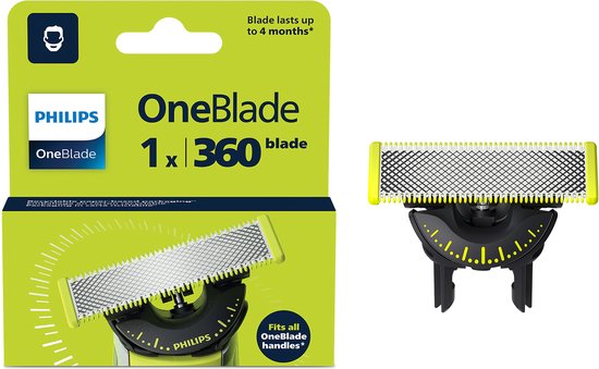 Philips OneBlade 360 Blade - Vervangmesjes - Scheermesjes - 1 stuk - QP410/30