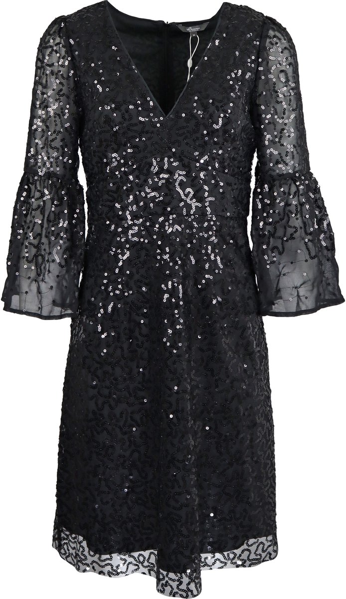 Princess goes Hollywood • zwarte jurk pailletten • maat 36