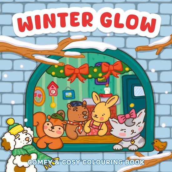 Winter glow - Comfy & cosy colouring book - cover