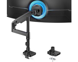 Heavy Duty Monitorhouder voor 17-49 inch Monitoren - 360° Draaibaar, Verstelbaar en Zwart