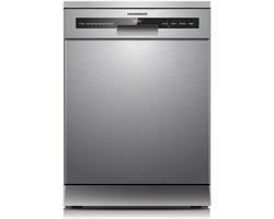 Heinner HDW-FSM60714AXD+++ Vrijstaand Vaatwasser – 14 Couverts – Digitaal Display – 7 Wasprogramma’s – Dual Zone – Automatische Deuropening – RVS – 5 Jaar Garantie