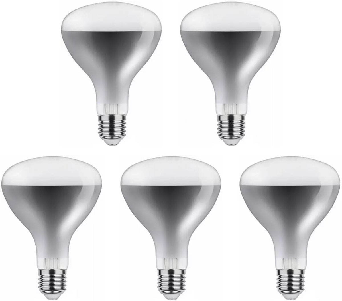 Asalite Infrarood Warmtelamp Helder Glas R125 E27 - 250W - 2800K - Reflectorlamp Ø125mm - 5 stuks