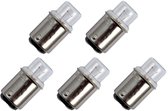 Signaallamp Ba15d 24V 5W - 208 mAh - 5 stuks - T14 Gloeilamp Ø14mm - 30mm - 2500K - Dimbaar