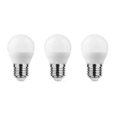 Technik Lampe LED E27 4,9W - 470lm - 2700K - Wit Chaud - LED Globe Mini P45 - Remplace l'Ampoule Halogène 40W - 3 pièces