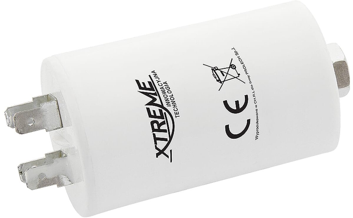 XTREME Motorcondensator 2µF 450V AC - Met Faston Aansluitingen - Start/Bedrijf