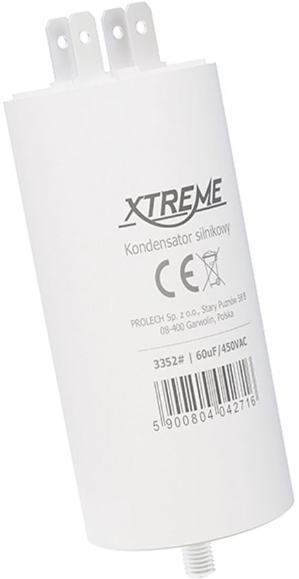 CONDENSATEUR MOTEUR DE démarrage / permanent 20µF 20uF 450V à cosses