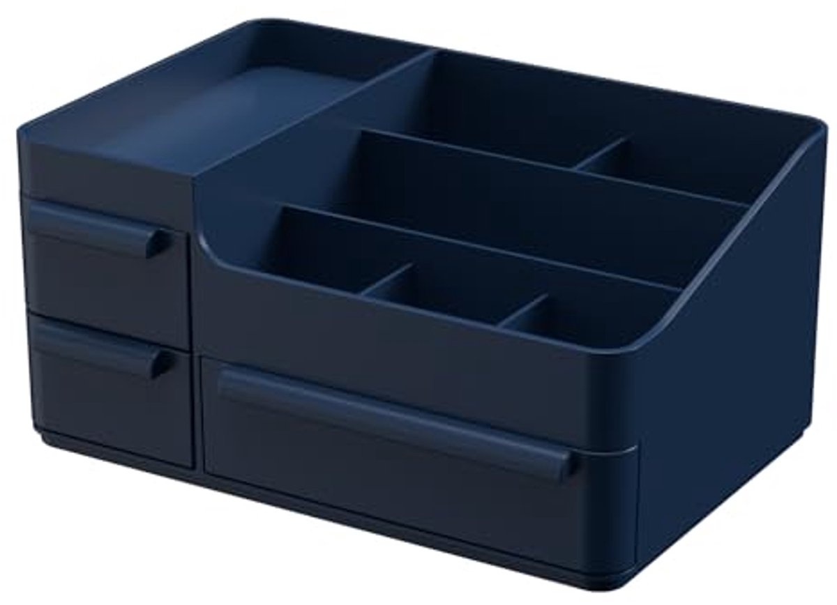 Make-up organizer met laden voor badkamer en slaapkamer – Cosmetica displaycase en bureau opbergdoos