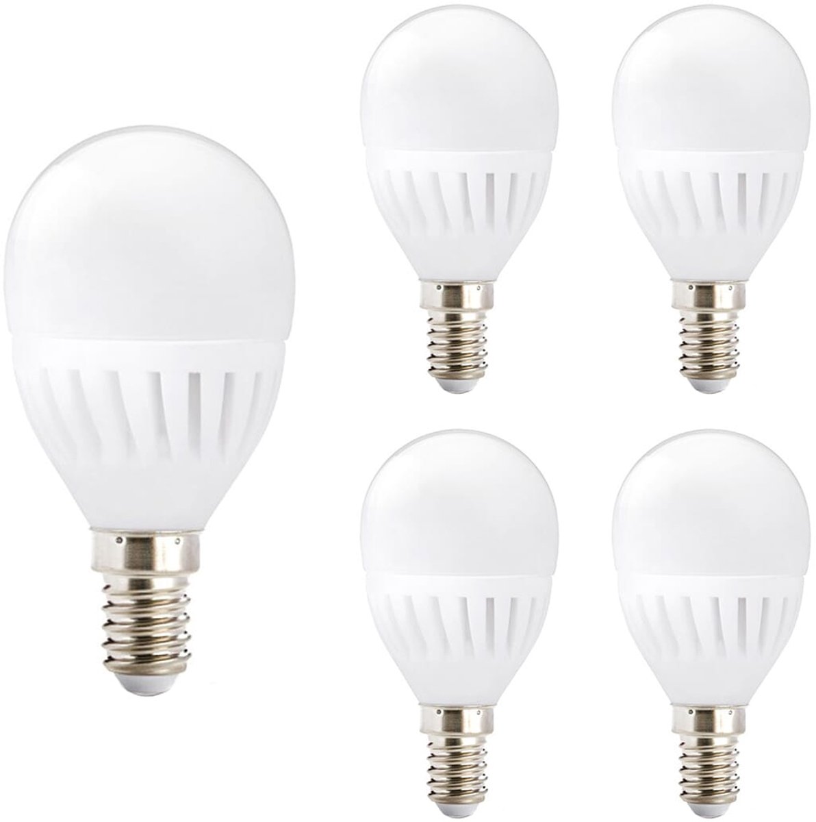 Kobi Premium LED Lamp E14 - 9W - 900lm - 6000K Koud Wit - 230V - Ø45mm - Voor Tafellamp, Nachtkastlamp of Compact Armatuur - 5 stuks