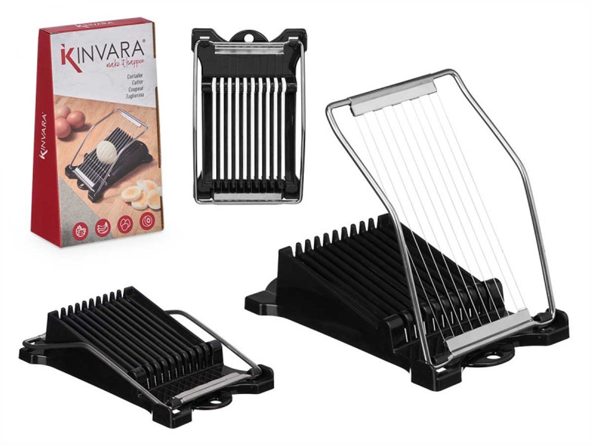 Kinvara Eiersnijder - Zwart - RVS Draad - Ei Snijder