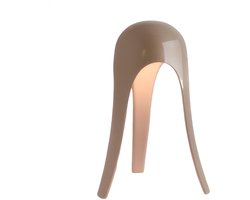 OMNIEXA Tafellamp - Taupe Bruin – Dimbaar & Draadloos – 3 Lichtstanden – LED Designlamp met TouchControl – Elegante Tafellamp voor Woonkamer of Slaapkamer