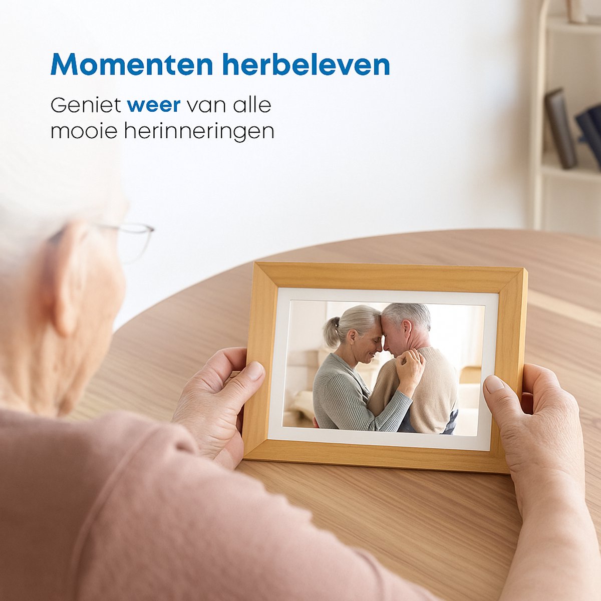 KYCE Digitale Fotolijst met Wifi en Frameo App - 10.1 inch - Fotokader - 16GB thumbnail 3