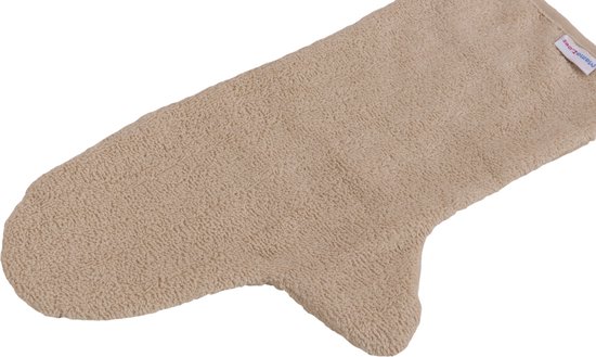 MamaLoes Badstof Zand Lange Baby Washand — afbeelding 3