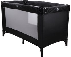 MamaLoes Campingbedje Baby met Opbergtas - Zwart - Mex