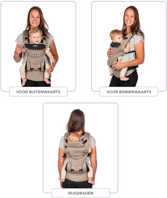 Dooky Draagzak Baby - Baby Carrier Urban Comfort Grey sapphire - Kinderdrager - Draagzak Peuter en Baby 3,5-15 kg - Ergonomische M-positie - Rugdrager - Verstelbaar en Ademend - Draagzakken - Babydraagzak