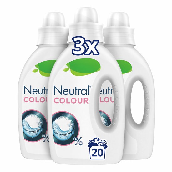 Détergent liquide de couleur Neutral - 3 x 20 lavages - Value Pack