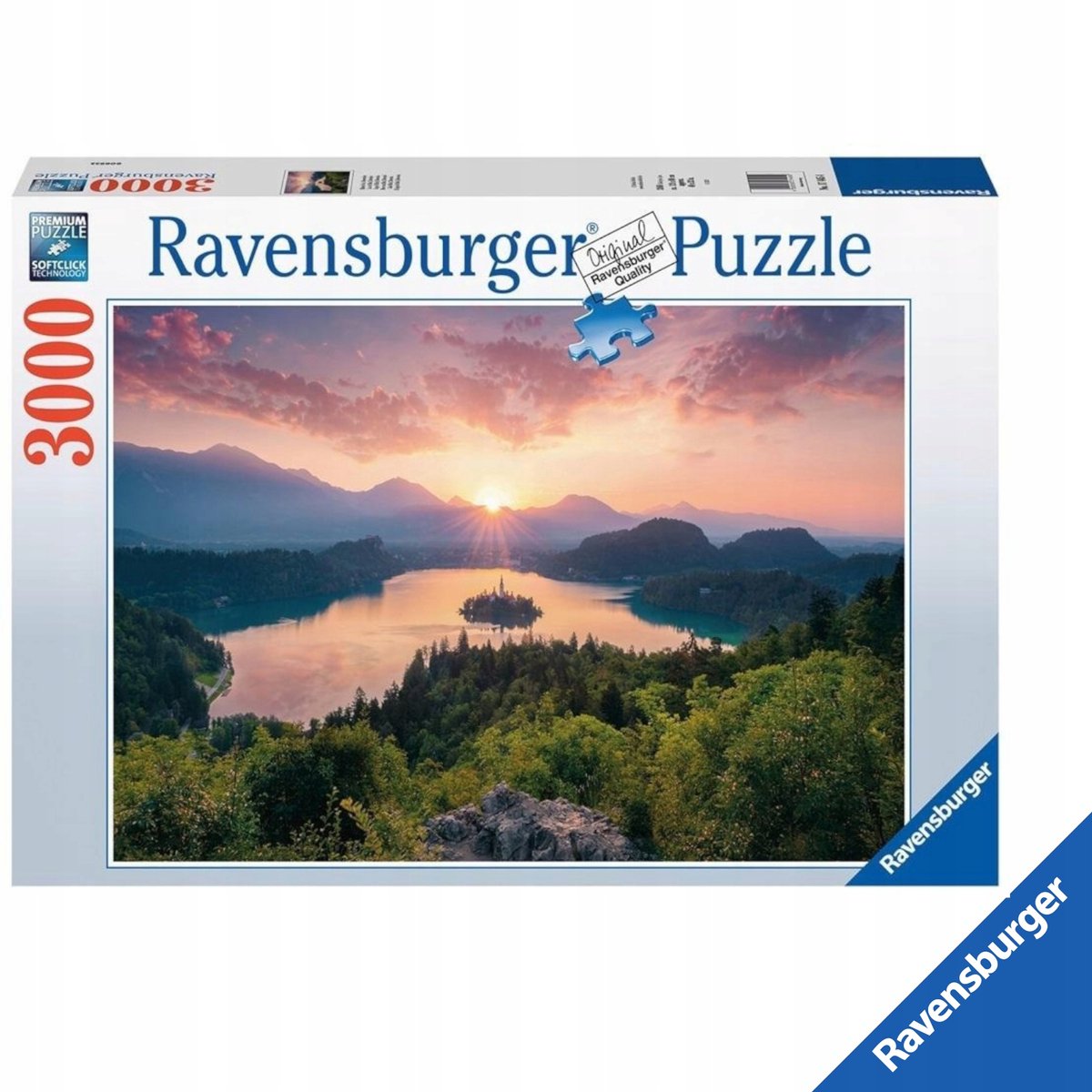 Ravensburger Puzles 3000 elementų Bled ežeras, Slovėnija
