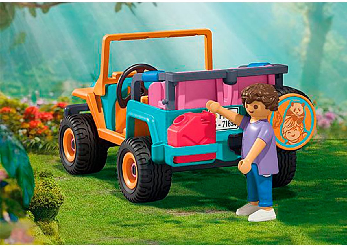 PLAYMOBIL | Animals & Friends | Colourful Off-Road Vehicle | Speelgoed vanaf 4 jaar | Cadeau voor kinderen | Stimuleert creativiteit & avontuurlijke geest | Met figuren, Voertuig & Accessoires | 71854 – foto 4