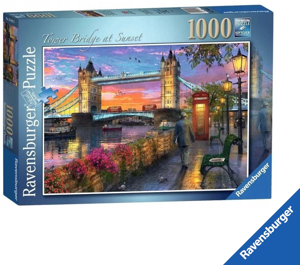 Ravensburger 1000 stukjes puzzel: Tower Bridge bij zonsondergang