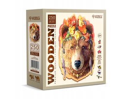 Houten Puzzel Beer 250 Stukjes - Unieke Vormen