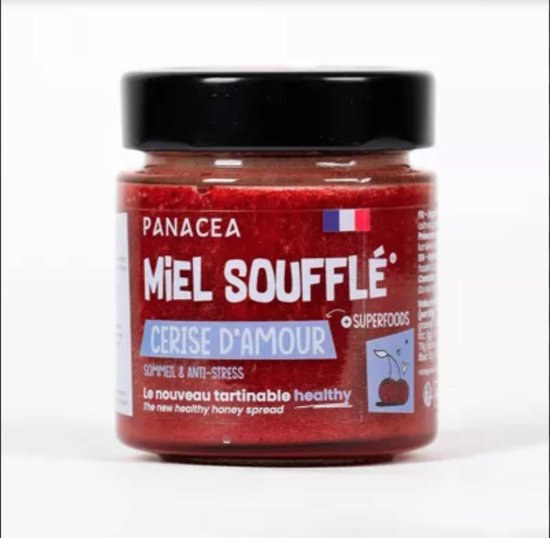 Panacea Kers & Ashwagandha Honing Soufflé – Biologische innovatieve spread – Ontspannend & licht afrodiserend cadeau uit Frankrijk, 180 g