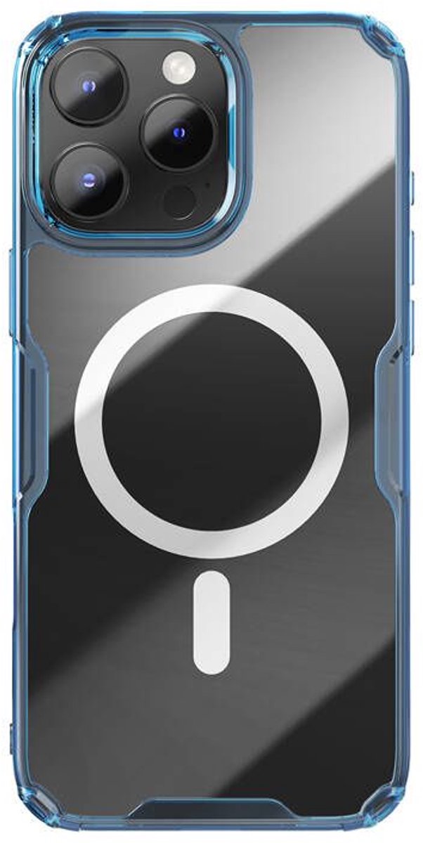 Nillkin Nature TPU Pro Magnetic iPhone 16 Pro Max Case - Blauw