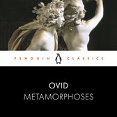 Livre 'Ovid Metamorphoses' avec une sculpture en marbre de deux figures et le logo Penguin Classics.
