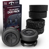 ProFPS Duo Pack adapté aux manettes PlayStation 4 (PS4) et PlayStation 5 (PS5) - Anneaux de précision + Thumbsticks Mixed Black Edition - Accessoires de vêtements pour bébé de Gaming eSports