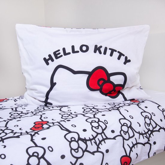 Hello Kitty Dekbedovertrek Classic - 140 x 200 cm + 70 x 90 cm - Katoen van Hello Kitty — afbeelding 3