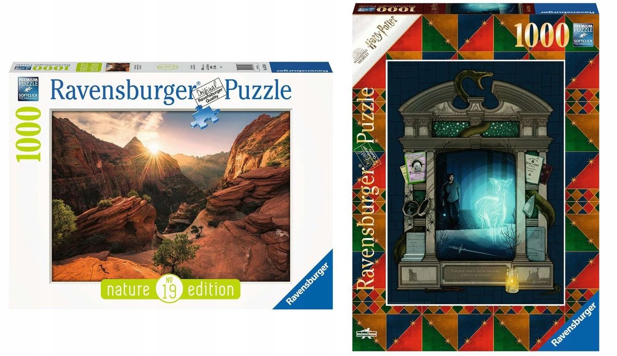 Ravensburger 2x1000 Stuk Puzzle Set - Harry Potter Thema