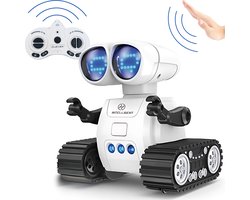 Stena's Intelligente Robot - Interactief STEM Speelgoed - Bestuurbaar met Controller en met Handgebaren - LED Ogen - Walkie Talkie - Muziek - Jongens - Oplaadbaar