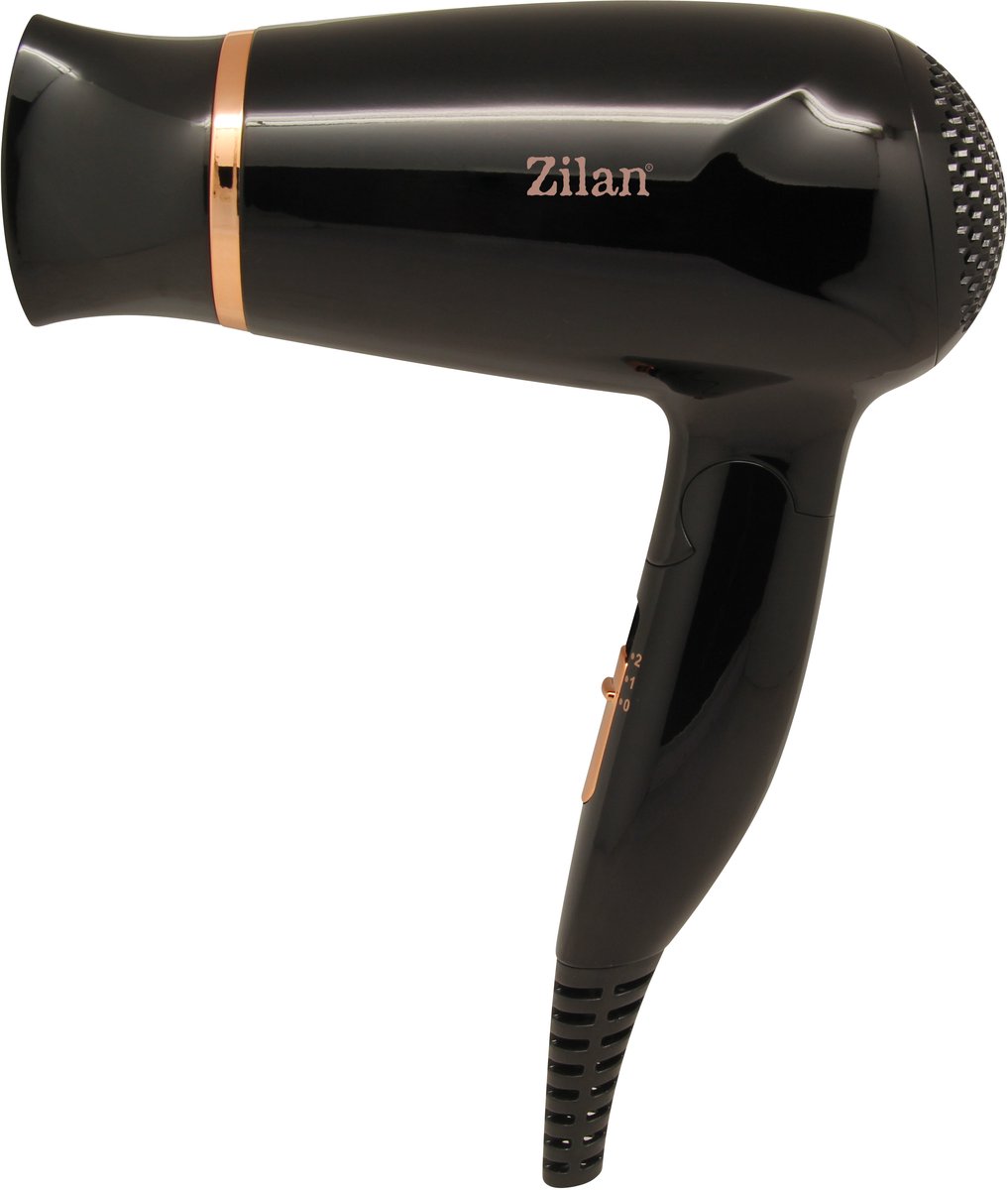 Zilan ZLN2953 1200 W Haardroger – Compacte Föhn met 2 Snelheden & 2 Warmtestanden – Opvouwbaar Handvat – Inclusief Concentrator