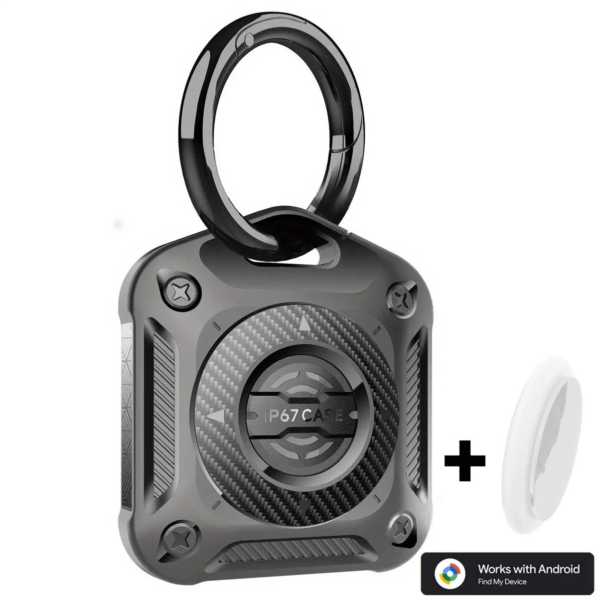BlueTime - Inclusief Tag - Geschikt voor Android Find My Device - Zwart