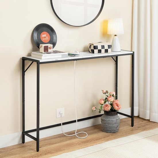 Ginhow Consoletafel 180 cm breed met stopcontact voor de woonkamer