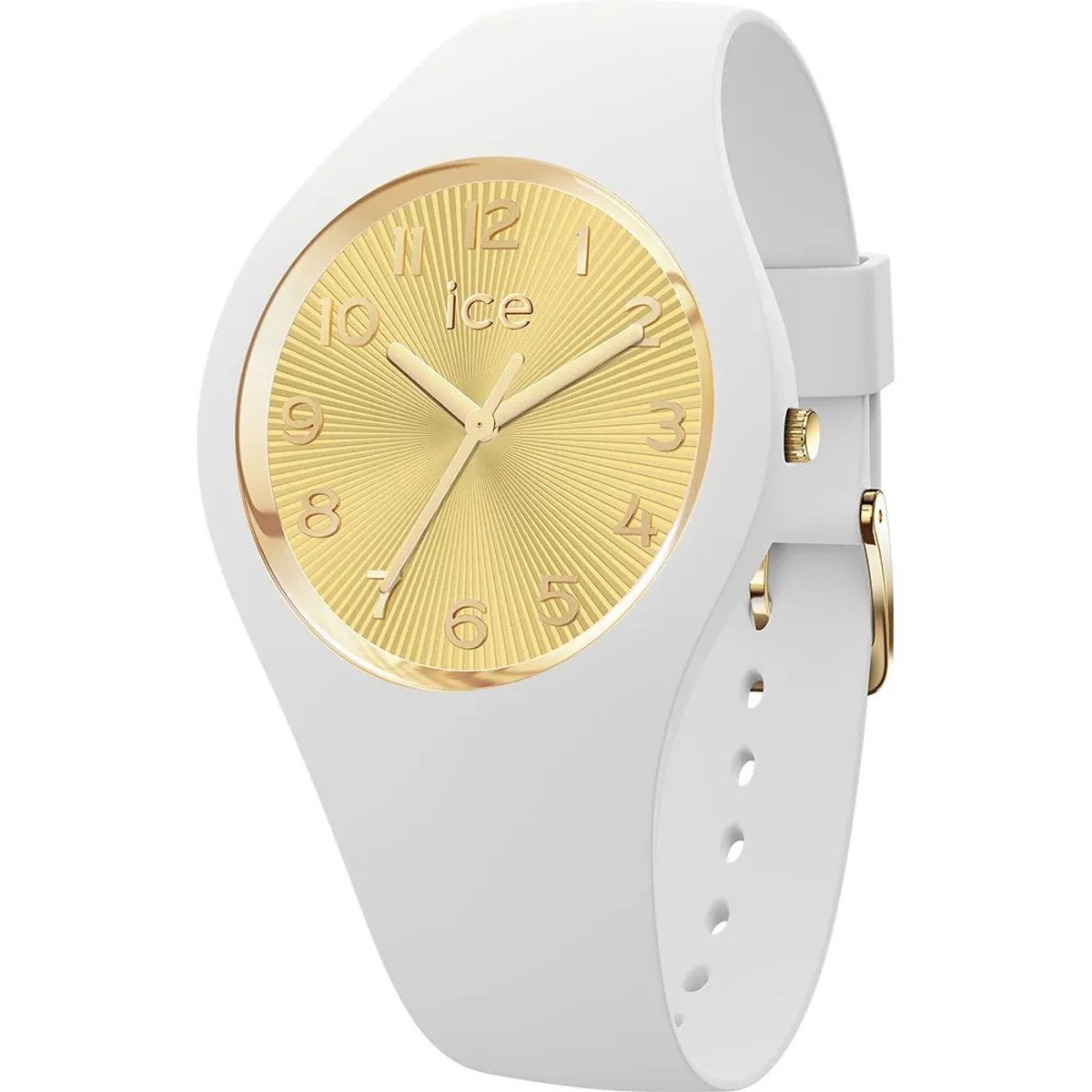 Ice Watch ICE champagne - White gold 025250 Horloge - Siliconen - Wit - Ø 37 mm