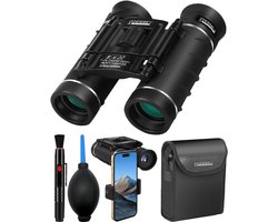 ODESSEY Compacte Verrekijker - met Case, Onderhoudskit en Telefoonhouder - 8x22 - FMC - BAK-7 - voor Volwassene & Kinderen
