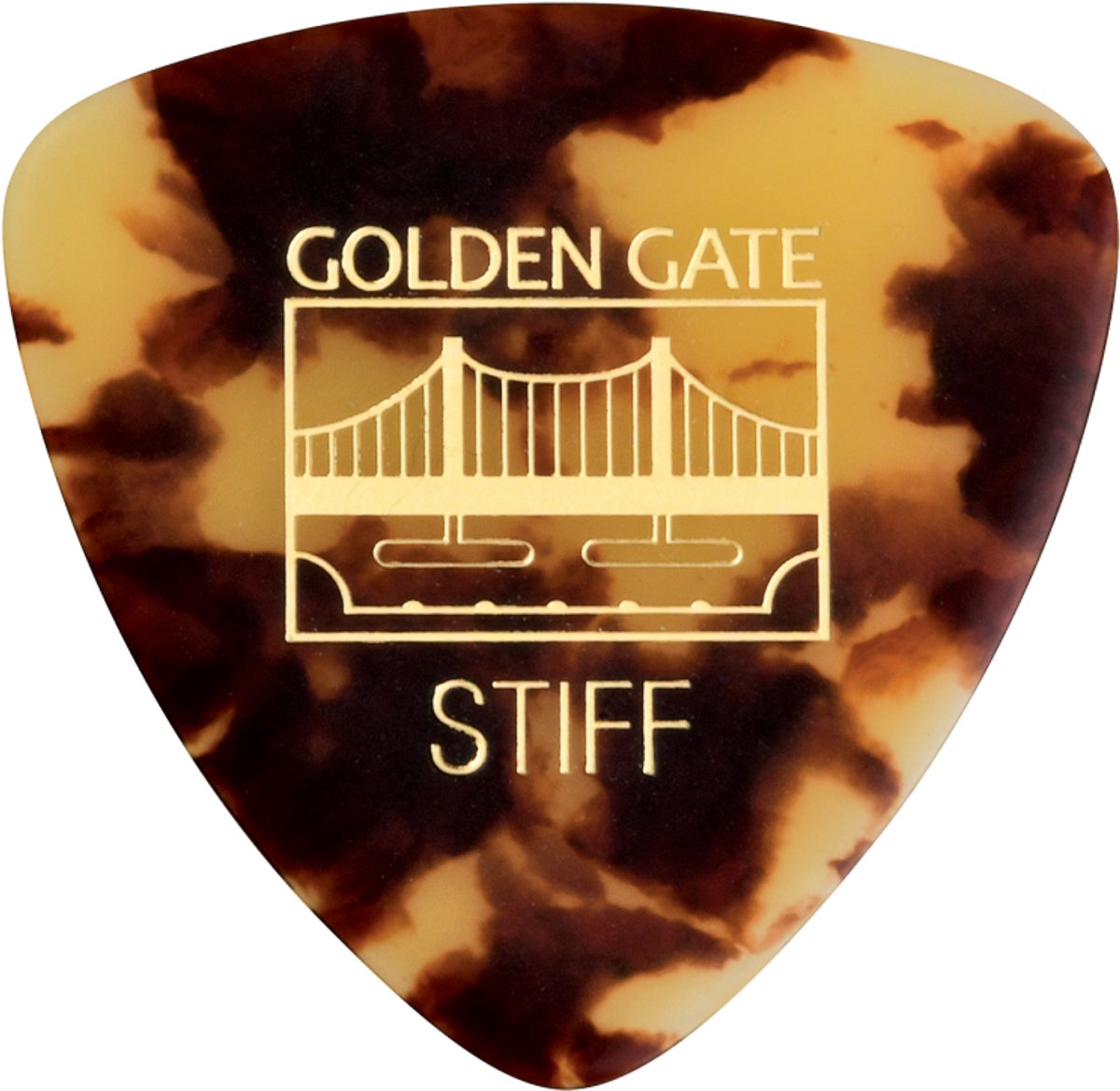 Golden Gate MP-30 Large Triangle Tortoise - plectrum - Stiff - 1.00 mm - 12-pack
