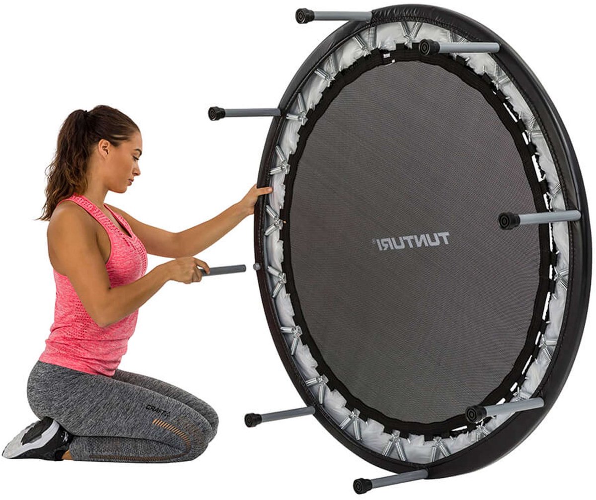 Tunturi Funhop Fitness trampoline - 125 cm - incl. gratis fitness app — afbeelding 4