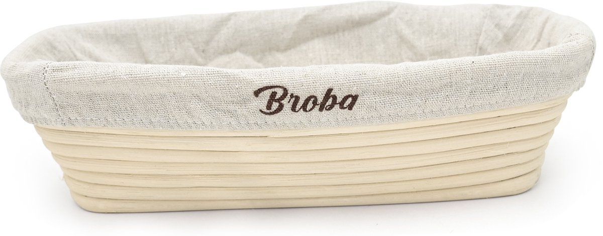 Rijsmand 30cm Ovaal Rijsmandje voor Broodbakken - inclusief Deegkleed - Geschikt voor Zuurdesem - Broodmand - Banneton - Broodmandje Riet - Brood Bakken