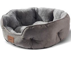 BOTC Hondenmand - Kattenmand - Vetbed 50 cm - Maat S - Warmtemat - Voor honden en katten - Grijs