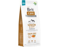 Brit Care Grain-Free - Droog Hondenvoer - Senior & Light - Zalm - Graanvrij - 12kg