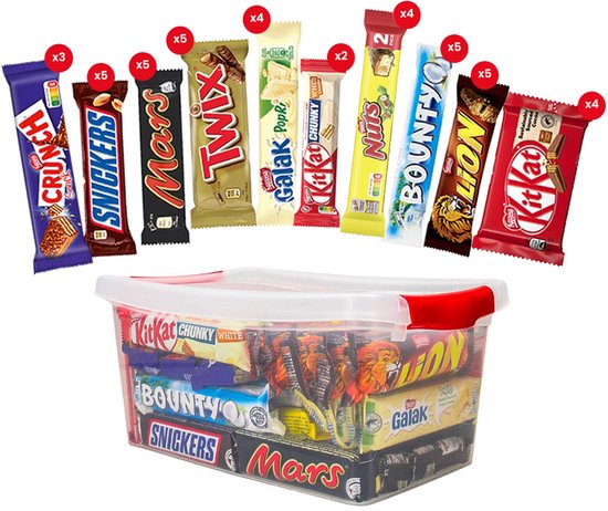 Mixxboxx chocoladerepen - Mars & Nestlé assortiment - 42 repen - 1914g