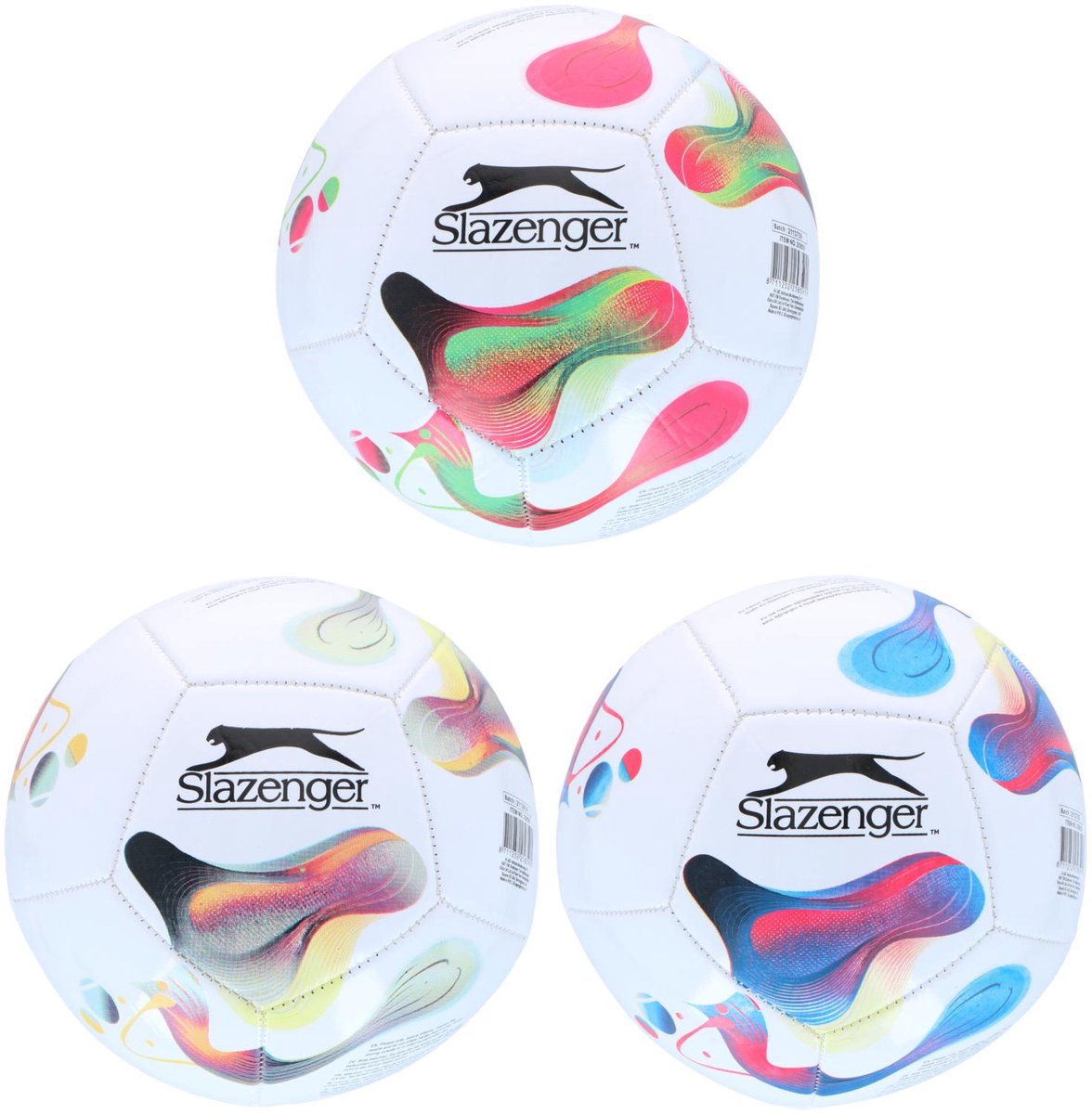 Slazenger Voetbal Maat 2 - Kinder Voetbal - Recreatieve Bal met Abstract Design - 1 Willekeurige Kleur