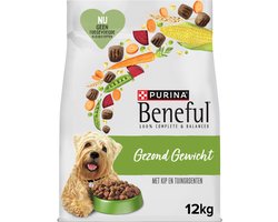Beneful Gezond Gewicht - Hondenvoer Droogvoer - Kip & Tuingroenten - 12 kg