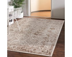 Mazovia Vloerkleed Beige Rechthoek Abstract Woonkamer, Slaapkamer, Eetkamer, Kantoor Kortpolig Rechthoek OEKO-TEX® - 200 x 300 Abstract