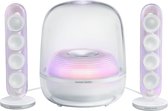 Harman Kardon SoundSticks 5 - 2.1 Design Speaker Set met Subwoofer - Bluetooth Luidsprekersysteem - Transparante Dome - Desktop & Home Audio - Wit