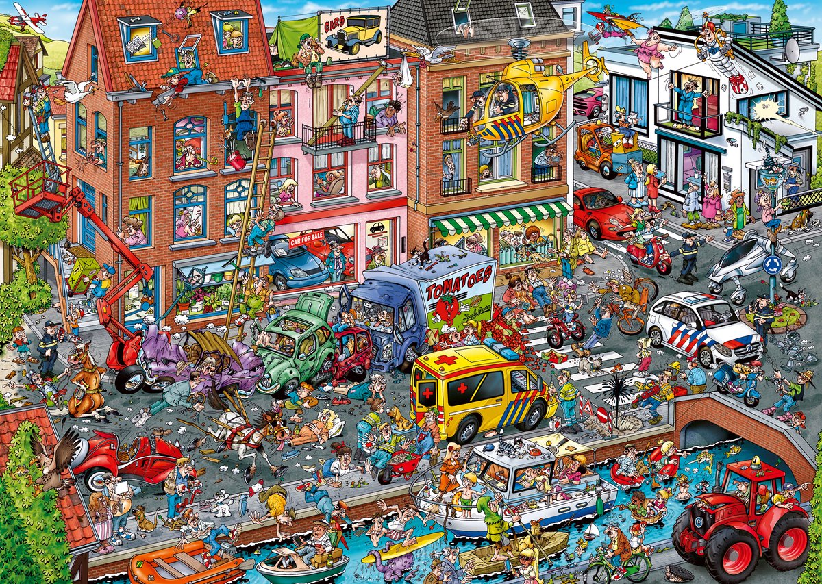 Ravensburger Ray's Comic Series - Time Travel 3 - Modern Time - 1000 stukjes Legpuzzel — afbeelding 2